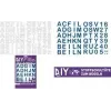 ROTH lettere da stirare per cono scolastico in stoffa fai da te, bianco, alfabeto A-Z, foglio 150 x 210 mm, 1 foglio 658116