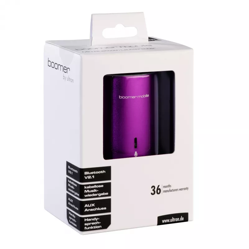 Ultron Boomer Mobile altoparlante Bluetooth portatile rosa 112572