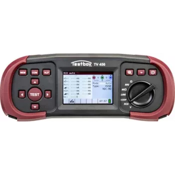 Testboy TV 456 tester di installazione con adattatore EVSE DIN VDE 0100-600