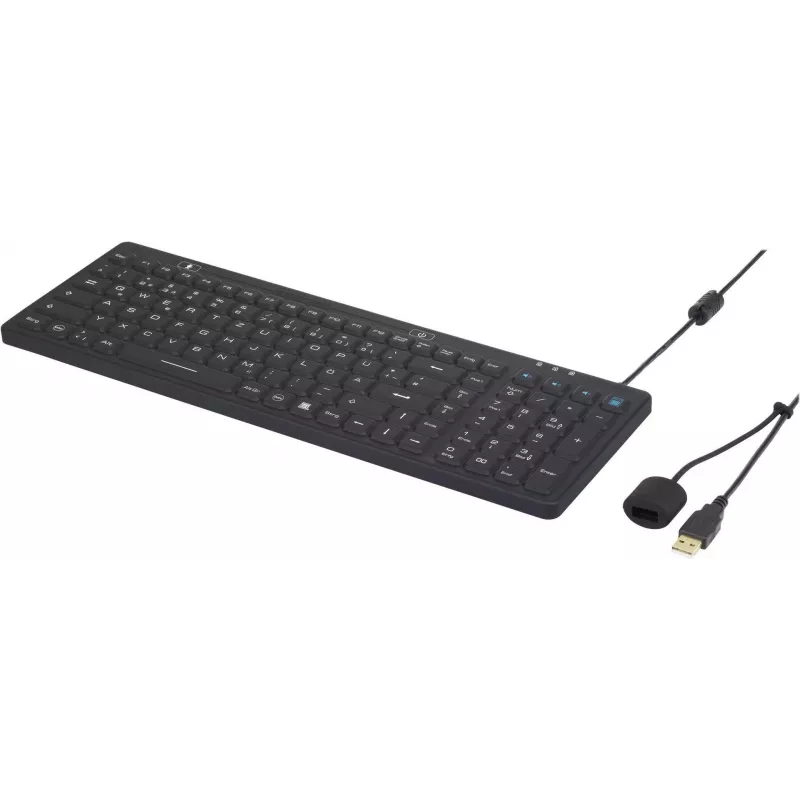 Renkforce tastiera USB industriale IP68 nero protezione dagli schizzi resistente alla polvere (iM-IKB106-BK)