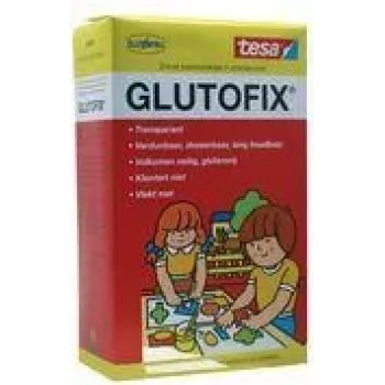 tesa Glutofix colla per bambini in polvere, bianco, 500 g, a base di cellulosa, idrosolubile, senza solventi, 1 pz. 08658-00001-01
