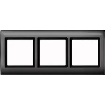 Merten Aquadesign placca 3 posti, antracite 400314