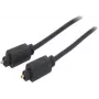 SHIVERPEAKS cavo audio ottico Toslink su Toslink 3,0 m, connettori dorati, nero BS69004-3.0