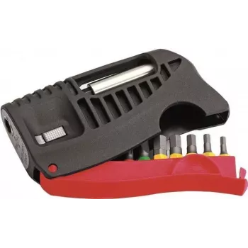 Cimco 114594 set da 10 punte per avvitatore con punte Phillips, Pozidriv, a taglio e Torx