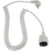 AS SCHWABE cavo a spirale Schuko, bianco (70426)