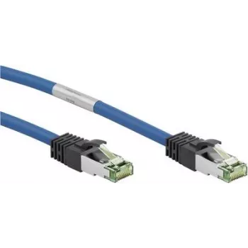 WENTRONIC Goobay cavo patch CAT 8.1, S/FTP (PiMF), blu, 20 m - LSZH senza alogeni, rame AWG 24 55119