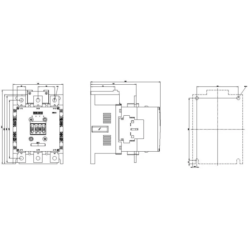 Siemens SIRIUS 3RT1064-6AP36 Contattore di potenza, 3 poli, 185 A, 220-240 V bobina UC