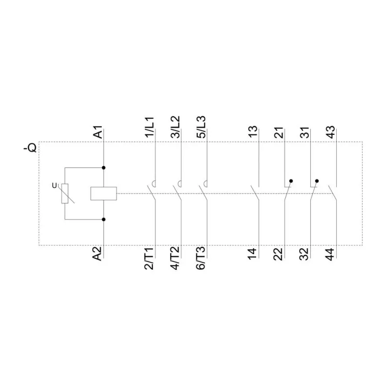 Siemens SIRIUS 3RT1064-6AP36 Contattore di potenza, 3 poli, 185 A, 220-240 V bobina UC