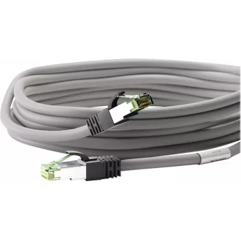Wentronic Goobay Cavo patch CAT 8.1, S/FTP (PiMF), grigio, 20 m - LSZH senza alogeni, rame AWG 24 (55143)
