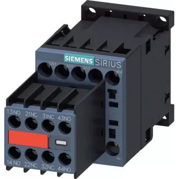 SIEMENS SIRIUS 3RT2 Contattore di potenza 5,5 kW 400 V 12 A 24 V DC 2NO+2NC morsetti a vite 3RT20171BB443MA0