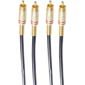 shiverpeaks BASIC-S Cavo audio 2x RCA a 2x RCA, 5,0 m, nero BS40225