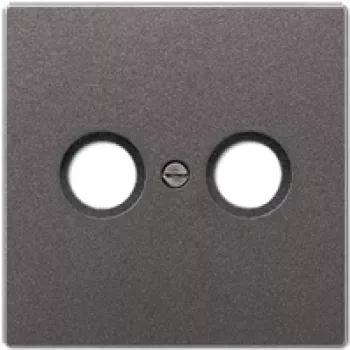 JUNG AL 2990 TV AN Placca per prese antenna 1 modulo, alluminio verniciato, serie LS, antracite