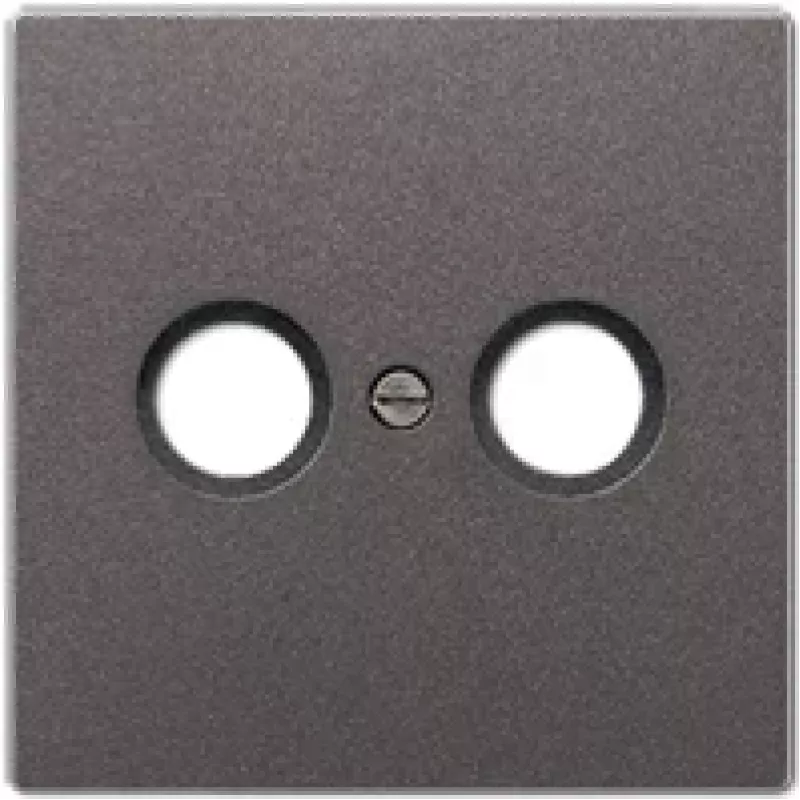 JUNG AL 2990 TV AN Placca per prese antenna 1 modulo, alluminio verniciato, serie LS, antracite