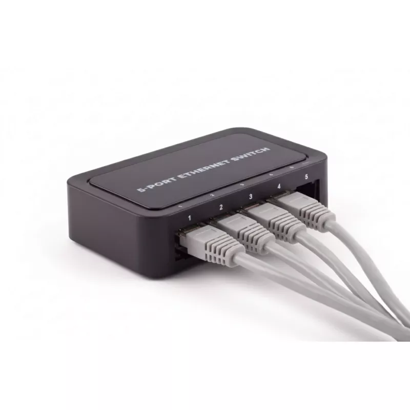 SHIVERPEAKS BS08-01110 Switch desktop 5 porte Fast Ethernet unmanaged, 10/100 Mbps, nero