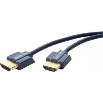 ClickTronic 70703 Cavo HDMI 1,5 m HDMI Type-A connettore maschio a maschio blu 4K 60Hz 18Gbps