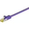 Wentronic Cavo grezzo Cat.7 RJ-45 a RJ-45, 1 m, S/FTP, placcato oro, 10 Gbps, 600 MHz, nero 91591