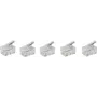SHIVERPEAKS BASIC-S Connettore modulare RJ10 4P4C, non schermato, contatti placcati oro, trasparente, 1 pezzo BS72039-5