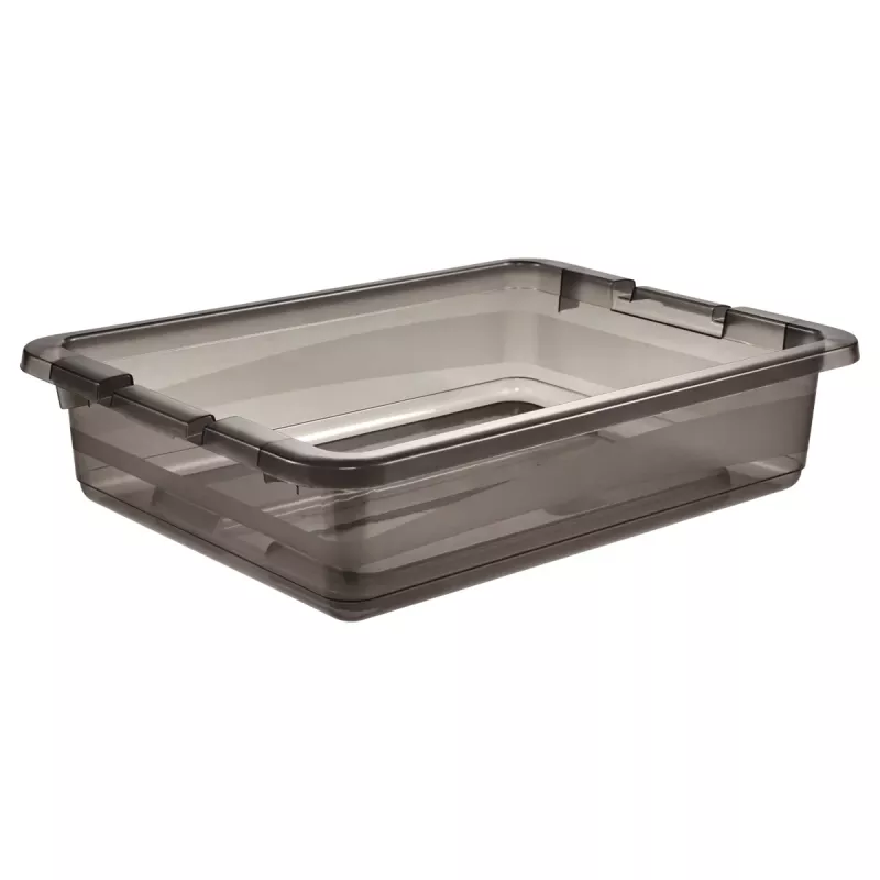 keeeper Scatola contenitore Cornelia, 7 litri, grigio cristallo trasparente, con coperchio e chiusura scorrevole 1094482700000