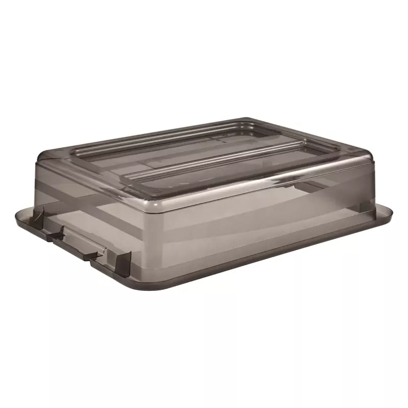 keeeper Scatola contenitore Cornelia, 7 litri, grigio cristallo trasparente, con coperchio e chiusura scorrevole 1094482700000