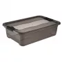 keeeper Scatola contenitore Cornelia, 28 litri, grigio cristallo trasparente, con coperchio, chiusura scorrevole 1042982700000