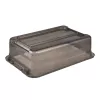 keeeper Scatola contenitore Cornelia, 28 litri, grigio cristallo trasparente, con coperchio, chiusura scorrevole 1042982700000