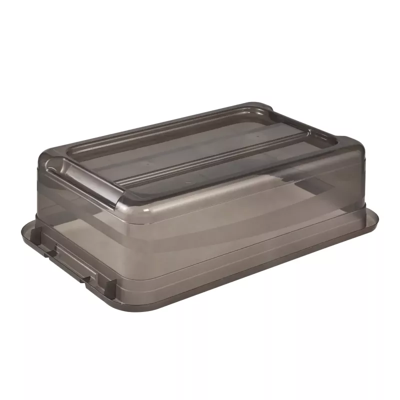 keeeper Scatola contenitore Cornelia, 28 litri, grigio cristallo trasparente, con coperchio, chiusura scorrevole 1042982700000
