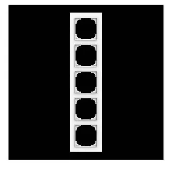 Busch-Jaeger future linear Cornice coprifilo, 5 posti, bianco studio 2CKA001754A4869