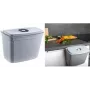 keeeper Milan Cestino per rifiuti da appendere per cucina 4L, Nordic Grey, con coperchio, PP 1031213000000