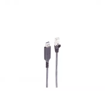 SHIVERPEAKS Cavo adattatore USB-A a RJ45 Gigabit Ethernet, 1m, nero BS13-52025