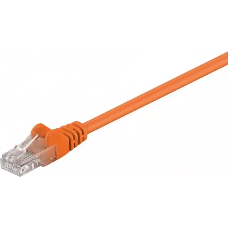 Wentronic Goobay Cavo patch CAT 5e U/UTP arancione 0,25m CCA 95201