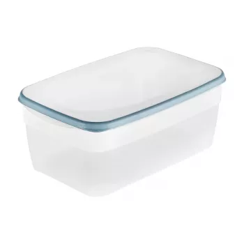 keeeper franco Contenitore per alimenti, 5,4 L, rettangolare, trasparente con bordo blu 1079768000000