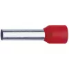 Klauke 47612 Capicorda isolato, 10 mm², rosso, lunghezza pin 12 mm, 100 pezzi