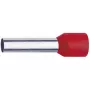 Klauke 47612 Capicorda isolato, 10 mm², rosso, lunghezza pin 12 mm, 100 pezzi