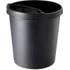 helit H6105895 Cestino in plastica rotondo 18L nero 31x32cm