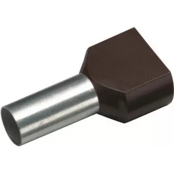 Cimco Doppio puntalino 1,5 mm² 8 mm parzialmente isolato nero 18 2470 100 pezzi