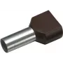 Cimco Doppio puntalino 1,5 mm² 8 mm parzialmente isolato nero 18 2470 100 pezzi