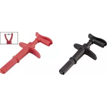 VOLTCRAFT pinza a coccodrillo con connettore maschio 4 mm CAT III 1000 V, CAT IV 600 V nero/rosso MSK-116 (VC-8371750)