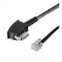 Wentronic Goobay cavo telefonico TAE-N a RJ11/RJ14, 3 m, nero 50951
