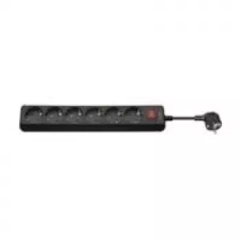 Wentronic Goobay ciabatta a 6 prese con interruttore, 1,5 m, nero 51290