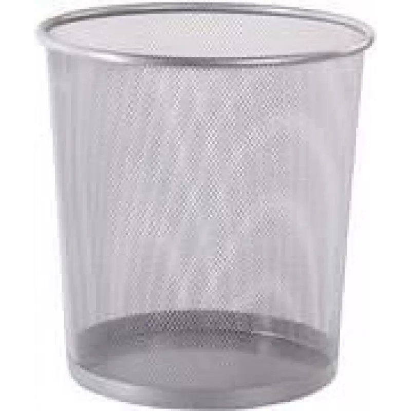 Westcott cestino in filo metallico, 12,3 L, argento, rotondo, 230 x 270 mm E-744607 00