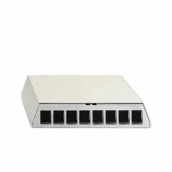 Rutenbeck PP-UM A-8 Ap rw custodia patch panel, 8 porte, montaggio a parete, bianco puro 23911108