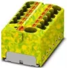 Phoenix Contact PTFIX 10/12X4-GNYE blocco di distribuzione, Push-in, 10 mm², verde/giallo 1153438