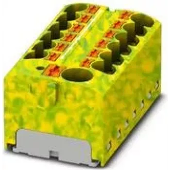 Phoenix Contact PTFIX 10/12X4-GNYE blocco di distribuzione, Push-in, 10 mm², verde/giallo 1153438
