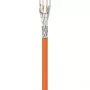Wentronic Goobay cavo di installazione Cat.7 S/FTP (PiMF) in rame massiccio, 100 m, LSZH, arancione 91888