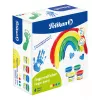 Pelikan colori a dita colori di base, confezione da 4 a base d'acqua, testati dermatologicamente, facili da pulire – 1 pezzo (701570)