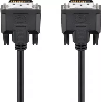 Wentronic goobay cavo DVI-D Dual Link 0,5m nero con viti zigrinate 93295