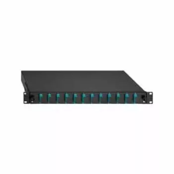 Rutenbeck Basic Line Spleißbox 2280305120, 12 accoppiatori, 24 fibre, lamiera d'acciaio, grigio chiaro