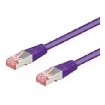 Wentronic Goobay cavo patch CAT 6, S/FTP (PiMF), viola, 15 m - LSZH senza alogeni, rame 93538