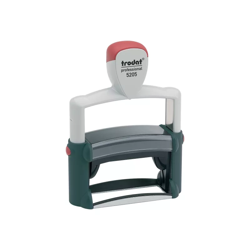 Trodat Professional 5205 timbro autoinchiostrante con testo, 6 righe, 66 x 22 mm, tampone nero incluso