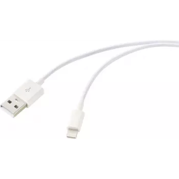 Renkforce cavo USB 2.0 USB-A a Apple Lightning 1m bianco opaco RF-5724084